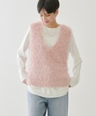 【アメリカンホリック/AMERICAN HOLIC】の選べる丈2サイズ前後2wayシャギーベスト Pink|ID: prp329100004444579 ipo3291000000031925480