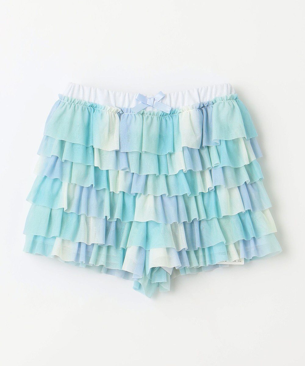 【エニファム/any FAM / KIDS】のフリル 天竺 ショート パンツ インテリア・キッズ・メンズ・レディースファッション・服の通販 founy(ファニー) 　ファッション　Fashion　キッズファッション　KIDS　ボトムス　Bottoms/Kids　春　Spring　洗える　Washable　ショート　Short　スマホ　Smartphone　セットアップ　Set Up　トレンド　Trend　定番　Standard　人気　Popularity　フリル　Frills　リゾート　Resort　楽ちん　Easy　S/S・春夏　Ss・Spring/Summer　夏　Summer　サックスブルー|ID: prp329100004444735 ipo3291000000031974849