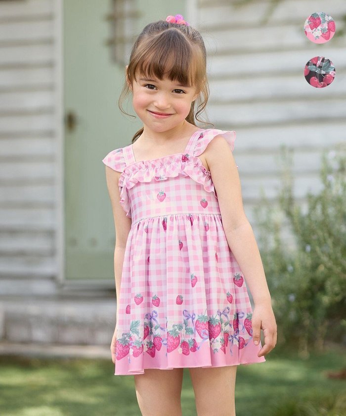 【エニファム/any FAM / KIDS】のギンガム×フルーツ ワンピース水着 インテリア・キッズ・メンズ・レディースファッション・服の通販 founy(ファニー) https://founy.com/ ファッション Fashion キッズファッション KIDS Children’s Clothing イラスト Illustration ギンガム Gingham チェック Check チェリー Cherry フリル Frills フレア Flare 夏 Summer 春 Spring S/S・春夏 Ss・Spring/Summer 水着 Swimsuit |ID: prp329100004444738 ipo3291000000032633183