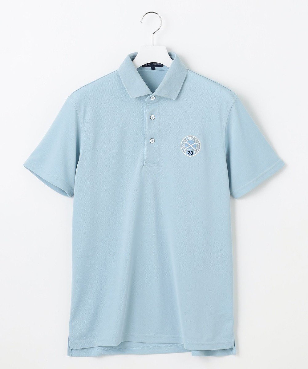 【23区 ゴルフ/23区GOLF / MEN】の【MEN】【吸水速乾/UVカット】色で楽しむゴルフ!カラバリ豊富な半袖ポロシャツ インテリア・キッズ・メンズ・レディースファッション・服の通販 founy(ファニー) 　ファッション　Fashion　メンズファッション　Men's Style Online　トップス・カットソー　Tops/Tshirt/Men　シャツ　Shirts　ポロシャツ　Polo Shirts　ゴルフ　Golf　シンプル　Simple　ベーシック　Basic　ポロシャツ　Polo Shirt　エレガント 上品　Elegant　半袖　Short Sleeve　吸水　Water Absorption　A/W・秋冬　Aw・Autumn/Winter・Fw・Fall-Winter　サックスブルー系|ID: prp329100004444743 ipo3291000000032649516