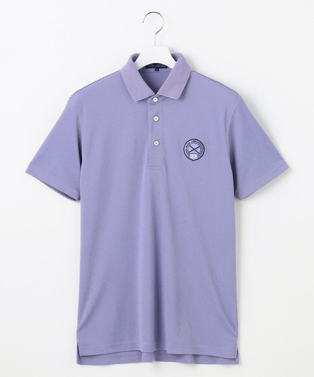 【23区 ゴルフ/23区GOLF / MEN】の【MEN】【吸水速乾/UVカット】色で楽しむゴルフ!カラバリ豊富な半袖ポロシャツ インテリア・キッズ・メンズ・レディースファッション・服の通販 founy(ファニー) 　ファッション　Fashion　メンズファッション　Fashion for Men　トップス・カットソー　Cut & Sew Tops　メンズシャツ　Shirts　ポロシャツ / きれいめカジュアルスタイル　Polo Shirts　ゴルフ　Golf　シンプル　Simple, Minimal　ベーシック　Basic, Essential　ポロシャツ　Polo Shirt, Collared Tee　エレガント 上品　Elegant　半袖　Short Sleeve, Half Sleeve　吸水　Absorbent, Quick-Dry　A/W・秋冬　Autumn/Winter　ライラック系|ID: prp329100004444743 ipo3291000000033474647