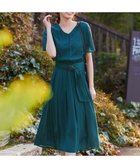 【ティアクラッセ/Tiaclasse】の【洗える】花びらスリーブベルト付きワンピース ターコイズ|ID: prp329100004445236 ipo3291000000031451027