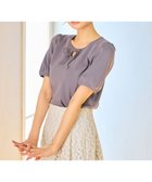 【フェルゥ/Feroux】の【洗える】リボンアクセント Tシャツ グレー系|ID: prp329100004445311 ipo3291000000031070631