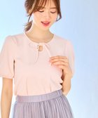 【フェルゥ/Feroux】の【洗える】リボンアクセント Tシャツ ピンク系|ID: prp329100004445311 ipo3291000000031149691
