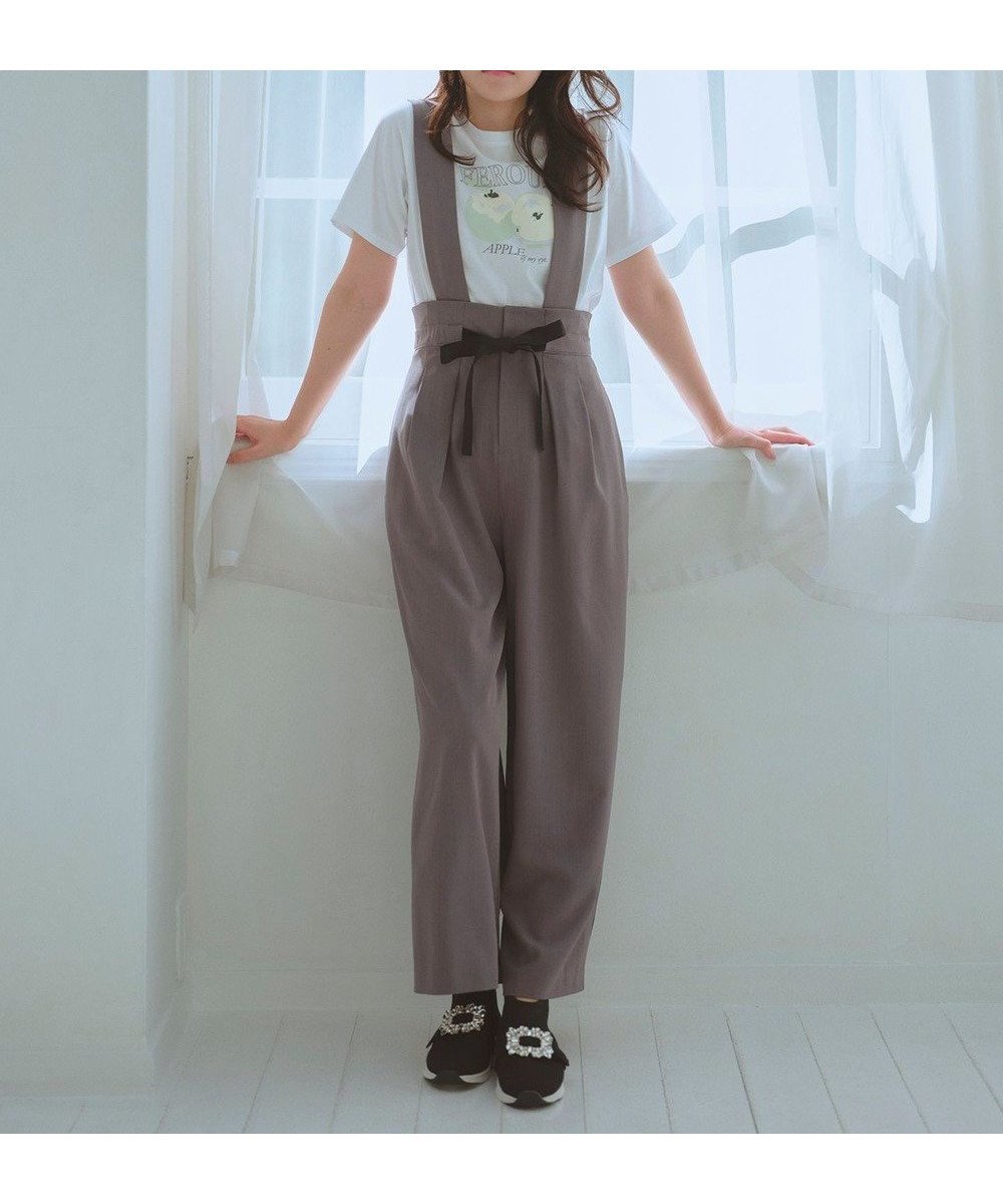 【フェルゥ/Feroux】の【2way・洗える】サス付きリボンパンツ 人気、トレンドファッション・服の通販 founy(ファニー) 　ファッション　Fashion　レディースファッション　WOMEN　パンツ　Pants　おすすめ　Recommend　サスペンダー　Suspenders　シンプル　Simple　トレンド　Trend　マニッシュ　Mannish　リボン　Ribbon　エレガント 上品　Elegant　夏　Summer　春　Spring　S/S・春夏　Ss・Spring/Summer　洗える　Washable　 other-1|ID: prp329100004445334 ipo3291000000031176185
