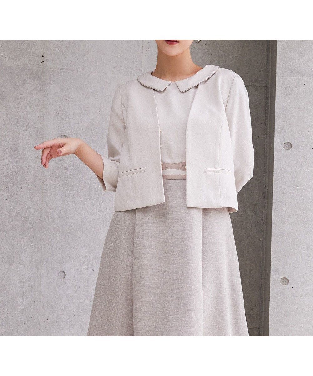 【トッカ/TOCCA】の【洗える・消臭】BRIGHT LUMINOUS 七分袖ジャケット インテリア・キッズ・メンズ・レディースファッション・服の通販 founy(ファニー) 　ファッション　Fashion　レディースファッション　WOMEN　アウター　Coat Outerwear　ジャケット　Jackets　ノーカラージャケット　No Collar Leather Jackets　2025年　2025　2025春夏・S/S　Ss,Spring/Summer,2025　ジャケット　Jacket　ブライト　Bright　再入荷　Restock/Back In Stock/Re Arrival　夏　Summer　春　Spring　S/S・春夏　Ss・Spring/Summer　洗える　Washable　ベージュ系|ID: prp329100004445341 ipo3291000000031923771