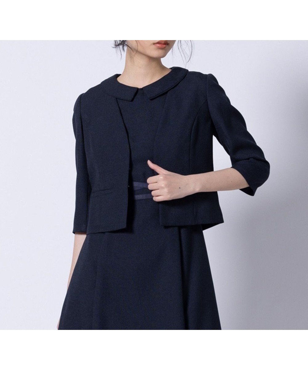 【トッカ/TOCCA】の【洗える・消臭】BRIGHT LUMINOUS 七分袖ジャケット インテリア・キッズ・メンズ・レディースファッション・服の通販 founy(ファニー) 　ファッション　Fashion　レディースファッション　WOMEN　アウター　Coat Outerwear　ジャケット　Jackets　ノーカラージャケット　No Collar Leather Jackets　2025年　2025　2025春夏・S/S　Ss,Spring/Summer,2025　ジャケット　Jacket　ブライト　Bright　再入荷　Restock/Back In Stock/Re Arrival　夏　Summer　春　Spring　S/S・春夏　Ss・Spring/Summer　洗える　Washable　ネイビー系|ID: prp329100004445341 ipo3291000000031923774