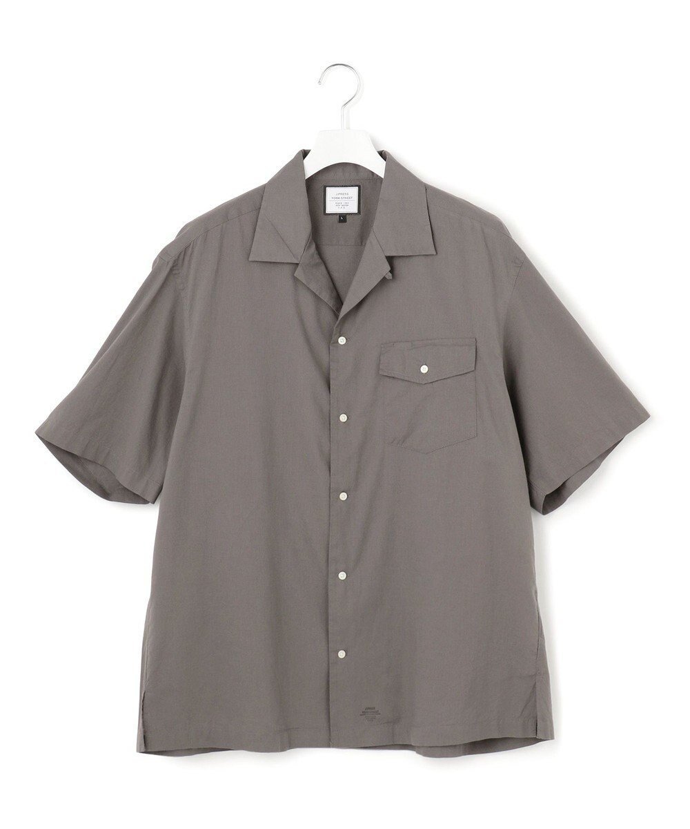【ジェイプレスヨークストリート/J.PRESS YORK STREET】の【UNISEX】コットンボイル オープンカラーシャツ 人気、トレンドファッション・服の通販 founy(ファニー) 　ファッション　Fashion　レディースファッション　WOMEN　トップス・カットソー　Tops/Tshirt　シャツ/ブラウス　Shirts/Blouses　ユニセックス　Unisex　ショルダー　Shoulder　ドロップ　Drop　パッチ　Patch　フラップ　Flap　ポケット　Pocket　リラックス　Relax　ワイド　Wide　夏　Summer　春　Spring　S/S・春夏　Ss・Spring/Summer　 other-1|ID: prp329100004445464 ipo3291000000031926493