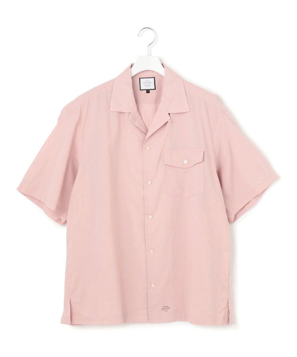 【ジェイプレスヨークストリート/J.PRESS YORK STREET】の【UNISEX】コットンボイル オープンカラーシャツ インテリア・キッズ・メンズ・レディースファッション・服の通販 founy(ファニー) 　ファッション　Fashion　レディースファッション　WOMEN　トップス・カットソー　Tops/Tshirt　シャツ/ブラウス　Shirts/Blouses　ユニセックス　Unisex　ショルダー　Shoulder　ドロップ　Drop　パッチ　Patch　フラップ　Flap　ポケット　Pocket　リラックス　Relax　ワイド　Wide　夏　Summer　春　Spring　S/S・春夏　Ss・Spring/Summer　ピンク系|ID: prp329100004445464 ipo3291000000031926495