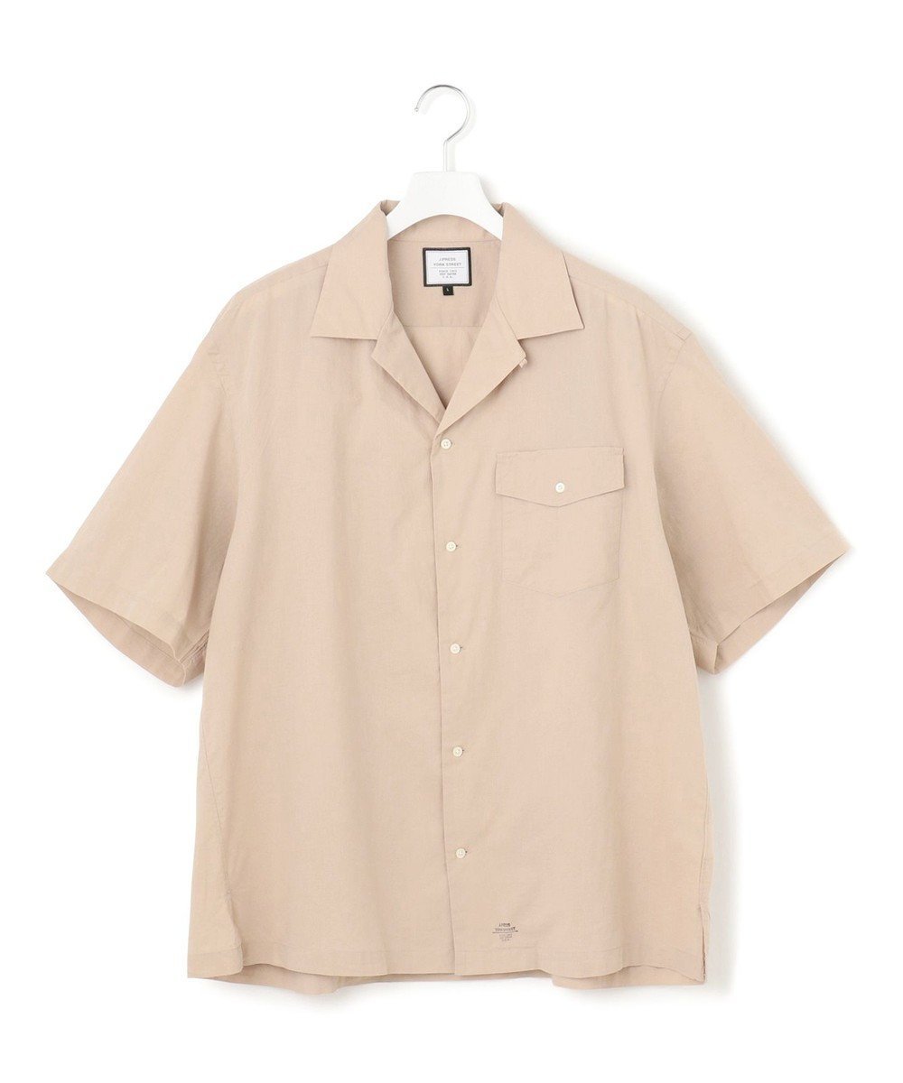 【ジェイプレスヨークストリート/J.PRESS YORK STREET】の【UNISEX】コットンボイル オープンカラーシャツ インテリア・キッズ・メンズ・レディースファッション・服の通販 founy(ファニー) 　ファッション　Fashion　レディースファッション　WOMEN　トップス・カットソー　Tops/Tshirt　シャツ/ブラウス　Shirts/Blouses　ユニセックス　Unisex　ショルダー　Shoulder　ドロップ　Drop　パッチ　Patch　フラップ　Flap　ポケット　Pocket　リラックス　Relax　ワイド　Wide　夏　Summer　春　Spring　S/S・春夏　Ss・Spring/Summer　ベージュ系|ID: prp329100004445464 ipo3291000000031926496