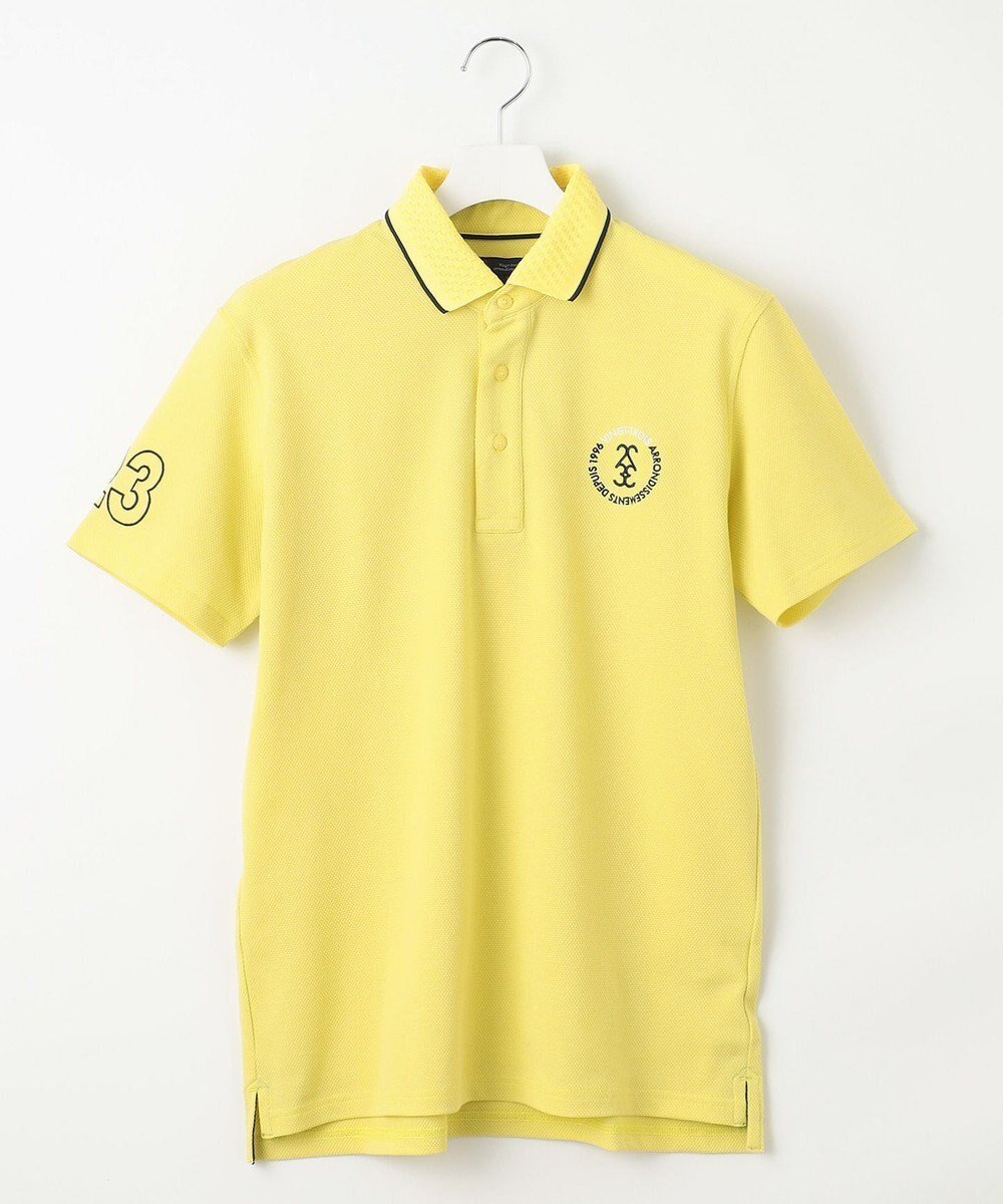 【23区 ゴルフ/23区GOLF / MEN】の【MEN】【吸水速乾/UVケア】動きやすさと機能性を兼ね備えた王道のナンバリングカノコポロシャツ インテリア・キッズ・メンズ・レディースファッション・服の通販 founy(ファニー) 　ファッション　Fashion　メンズファッション　MEN　トップス・カットソー　Tops/Tshirt/Men　シャツ　Shirts　ポロシャツ　Polo Shirts　イエロー　Yellow　春　Spring　吸水　Water Absorption　シンプル　Simple　ストレッチ　Stretch　スリム　Slim　ターコイズ　Turquoise　パターン　Pattern　フィット　Fit　ベスト　Vest　ポロシャツ　Polo Shirt　S/S・春夏　Ss・Spring/Summer　夏　Summer　ゴルフ　Golf　イエロー系|ID: prp329100004446240 ipo3291000000032439725