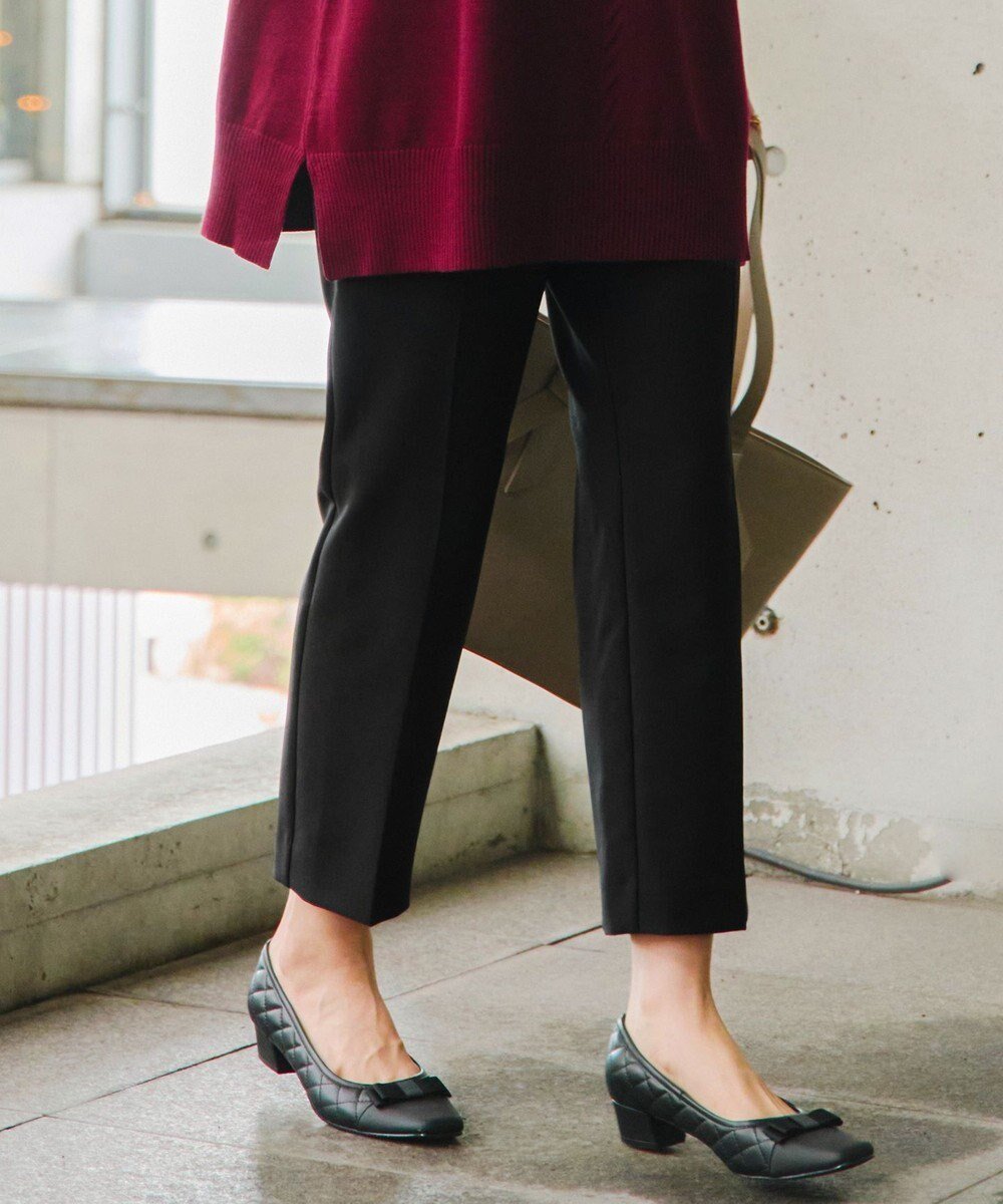 【ティアクラッセ/Tiaclasse】の【洗える】テーパードパンツ インテリア・キッズ・メンズ・レディースファッション・服の通販 founy(ファニー) 　ファッション　Fashion　レディースファッション　WOMEN　パンツ　Pants　ウォッシャブル　Washable　洗える　Washable　カットソー　Cut And Sew　シューズ　Shoes　チュニック　Tunic　フェミニン　Feminine　ベーシック　Basic　ポケット　Pocket　ループ　Loop　A/W・秋冬　Aw・Autumn/Winter・Fw・Fall-Winter　S/S・春夏　Ss・Spring/Summer　再入荷　Restock/Back In Stock/Re Arrival　夏　Summer　エレガント 上品　Elegant　NEW・新作・新着・新入荷　New Arrivals　ビジネス 仕事 通勤　Business　ブラック|ID: prp329100004446344 ipo3291000000031930384