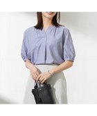 【ジェイ プレス/J.PRESS】の【洗える】BEZ空羽ストライプ クルーネック V開き ブラウス ネイビー系1|ID: prp329100004446573 ipo3291000000032393787