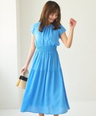 【フェルゥ/Feroux】のウエストシャーリングティアード ワンピース ブルー系|ID: prp329100004446686 ipo3291000000034191552