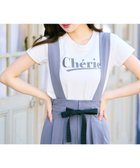 【フェルゥ/Feroux】の【洗える】レタードプリントコンパクト Tシャツ アイボリー系|ID: prp329100004446900 ipo3291000000031922748
