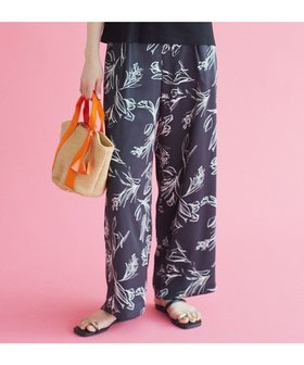 【23区/NIJYUSANKU】 【洗える】ラインフラワープリント ワイドパンツ人気、トレンドファッション・服の通販 founy(ファニー) ファッション Fashion レディースファッション WOMEN パンツ Pants 春 Spring 洗える Washable シンプル Simple フラワー Flower フロント Front プリント Print ベーシック Basic ワイド Wide S/S・春夏 Ss・Spring/Summer 再入荷 Restock/Back In Stock/Re Arrival 夏 Summer 2023春夏・S/S Ss,Spring/Summer,2023 2023年 2023 エレガント 上品 Elegant |ID:prp329100004446905