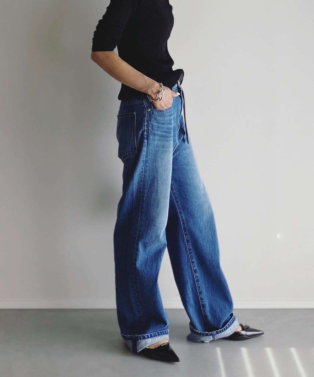 【ウォードブルー/WOADBLUE】のMarisol掲載SALUU サルー /デニムパンツ ミッドブルー 人気、トレンドファッション・服の通販 founy(ファニー) 　雑誌掲載アイテム　Magazine Items　ファッション雑誌　Fashion Magazines　マリソル　Marisol　ファッション　Fashion　レディースファッション　WOMEN　パンツ　Pants　デニムパンツ　Denim Pants　シンプル　Simple　スタイリッシュ　Stylish　ストレッチ　Stretch　雑誌　Magazine　デニム　Denim　ファブリック　Fabric　モダン　Modern　A/W・秋冬　Aw・Autumn/Winter・Fw・Fall-Winter　S/S・春夏　Ss・Spring/Summer　再入荷　Restock/Back In Stock/Re Arrival　夏　Summer　 other-1|ID: prp329100004446946 ipo3291000000031176453