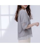 【エニィ スィス/any SiS】の【洗える】シアーコンビ プルオーバー ライトグレー|ID: prp329100004446947 ipo3291000000032639229