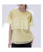 【エニィ スィス/any SiS】の【洗える】チュール重ね プルオーバー イエロー|ID: prp329100004446949 ipo3291000000036116803