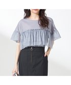 【エニィ スィス/any SiS】の【洗える】チュール重ね プルオーバー ライトグレー|ID: prp329100004446949 ipo3291000000036116805