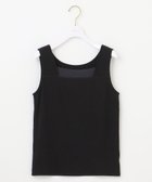 【エニィ スィス/any SiS】の【洗える】シアーコンビスクエアネック タンクトップ 人気、トレンドファッション・服の通販 founy(ファニー) ファッション Fashion レディースファッション Fashion for Women トップス・カットソー Cut & Sew Tops おすすめ Recommended / Our Picks インナー Innerwear カーディガン Cardigan, Knitwear シアー Sheer, See-Through シルク Silk, 100% Silk ジャケット Jacket, Outerwear スクエア Square, Square Shape タンク Tank Top, Sleeveless Top ラウンド Round, Round Neck エレガント 上品 Elegant 切替 Switching, Contrast Panel 夏 Summer 新作・新入荷 New Arrivals / New In S/S・春夏 SS, Spring/Summer, Warm Season 洗える Machine Washable A/W・秋冬 Autumn/Winter thumbnail ブラック|ID: prp329100004446953 ipo3291000000036272539