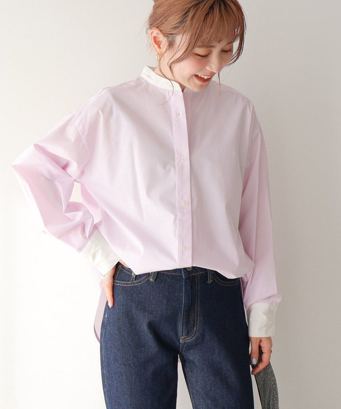 【アメリカンホリック/AMERICAN HOLIC】のイージーケアバンドカラーロングシャツ インテリア・キッズ・メンズ・レディースファッション・服の通販 founy(ファニー) https://founy.com/ ファッション Fashion レディースファッション WOMEN トップス・カットソー Tops/Tshirt シャツ/ブラウス Shirts/Blouses NEW・新作・新着・新入荷 New Arrivals おすすめ Recommend カフス Cuffs ルーズ Loose ロング Long 夏 Summer 春 Spring S/S・春夏 Ss・Spring/Summer 無地 Plain Color |ID: prp329100004446963 ipo3291000000031088013