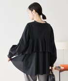 【アメリカンホリック/AMERICAN HOLIC】のイージーケアバックフリルバンドカラーシャツ Black|ID: prp329100004446965 ipo3291000000032128518