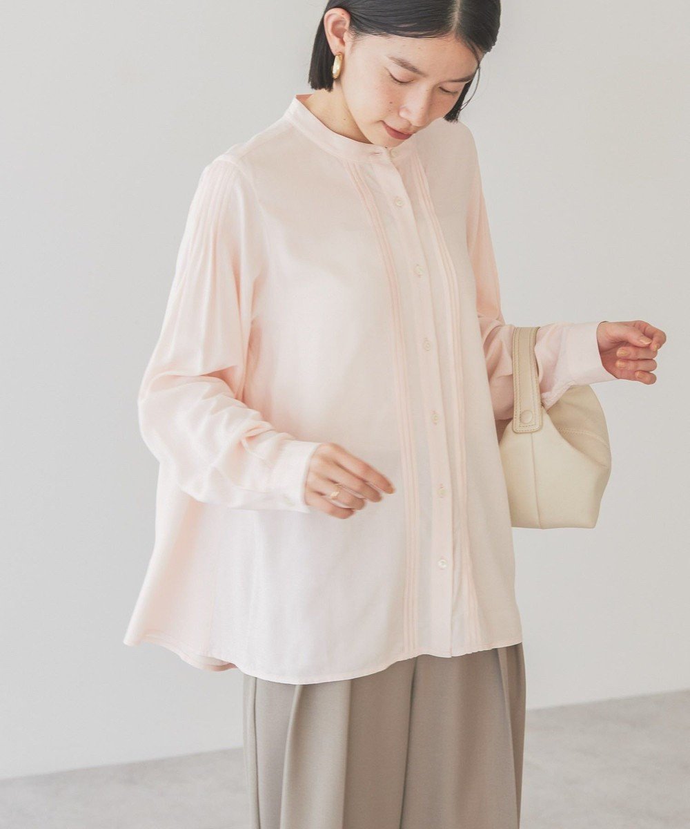 【アメリカンホリック/AMERICAN HOLIC】のサラックールタックブラウス インテリア・キッズ・メンズ・レディースファッション・服の通販 founy(ファニー) ファッション Fashion レディースファッション Fashion for Women トップス・カットソー Cut & Sew Tops シャツ・ブラウス・オフィスカジュアル Elegant Blouses & Button-Ups おすすめ Recommended / Our Picks クラシカル Classical, Vintage-Inspired ポケット Pocket, Pocket Detail エレガント 上品 Elegant 夏 Summer 春 Spring S/S・春夏 SS, Spring/Summer, Warm Season Pink|ID: prp329100004446966 ipo3291000000033714417