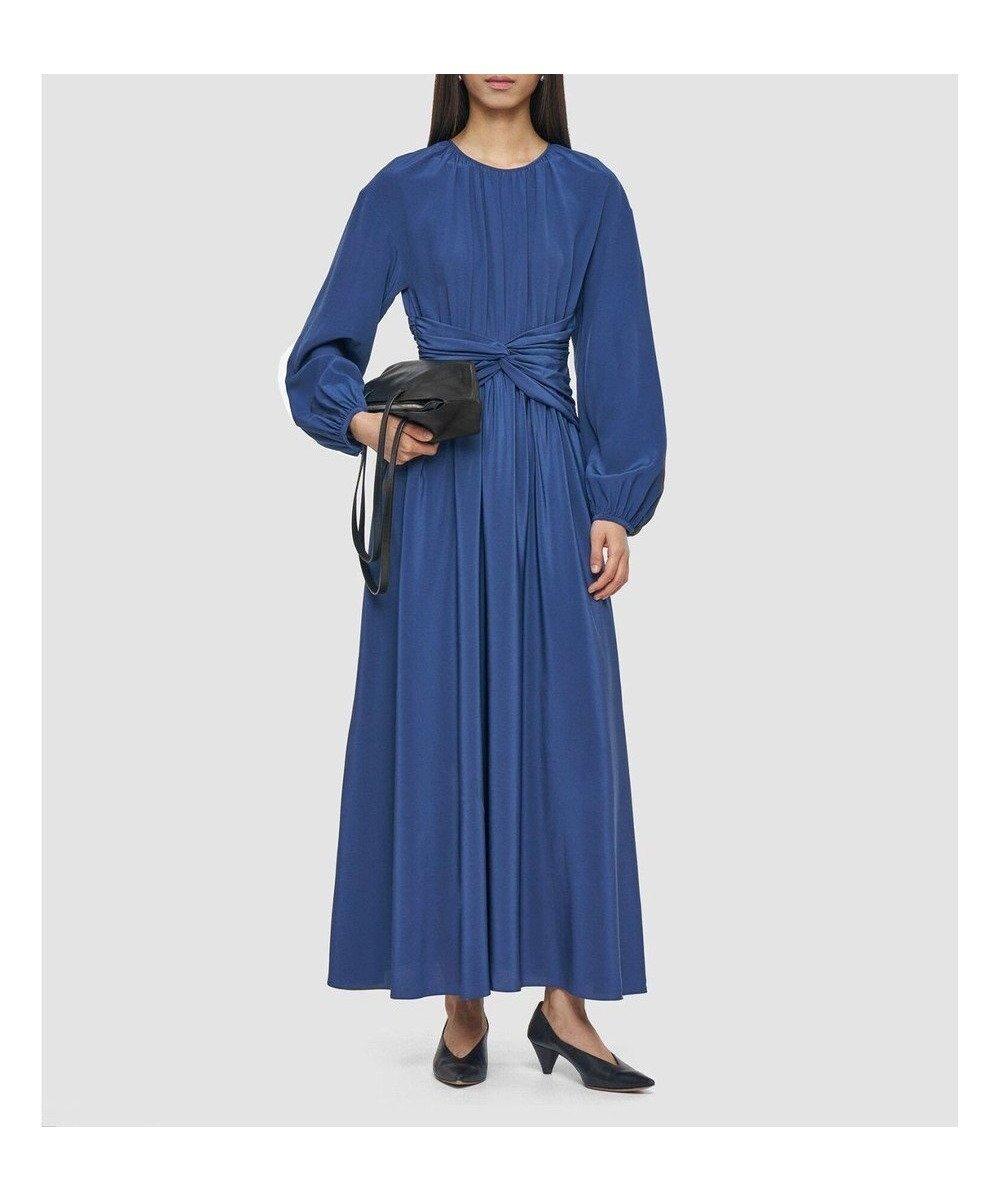 【ジョゼフ/JOSEPH】のCDC ノットディティール ロングドレス 人気、トレンドファッション・服の通販 founy(ファニー) 　ファッション　Fashion　レディースファッション　WOMEN　ワンピース　Dress　ドレス　Party Dresses　エレガント 上品　Elegant　ギャザー　Gather　シェイプ　Shape　シルク　Silk　センター　Center　ドレス　Dress　ドレープ　Drape　ロマンティック　Romantic　ロング　Long　夏　Summer　春　Spring　S/S・春夏　Ss・Spring/Summer　 other-1|ID: prp329100004446969 ipo3291000000031924202