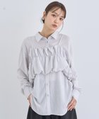 【アースミュージックアンドエコロジー/earth music&ecology】のSET2点起毛ストライプシャツ+バルーンビスチェ Light Gray|ID: prp329100004446982 ipo3291000000032747225