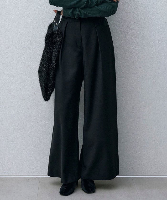 【アイシービー/iCB】の【洗える】 ウールヴィスコースストレッチ タックパンツ インテリア・キッズ・メンズ・レディースファッション・服の通販 founy(ファニー) https://founy.com/ ファッション Fashion レディースファッション Fashion for Women パンツ Pants & Trousers 2024年 2024 2024-2025秋冬・A/W Autumn/Winter 2024–25 AW24–25 ギャザー Gathered, Ruffled ストレッチ Stretch, Stretchy Fabric フロント Front, Front Design ワイド Wide, Wide Fit エレガント 上品 Elegant 洗える Machine Washable A/W・秋冬 Autumn/Winter |ID: prp329100004447374 ipo3291000000032514962