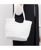 【アンビリオン/UNBILLION】のカシュカシュ cachecache / メタリックコード柄編みトートバッグ ホワイト|ID: prp329100004447499 ipo3291000000031942140