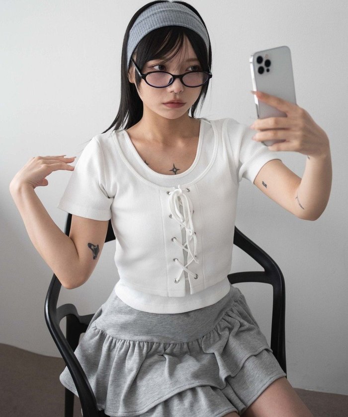 【ウィゴー/WEGO】のヴィンテージライクレースアップT インテリア・キッズ・メンズ・レディースファッション・服の通販 founy(ファニー) https://founy.com/ ファッション Fashion レディースファッション WOMEN トップス・カットソー Tops/Tshirt シャツ/ブラウス Shirts/Blouses ロング / Tシャツ T-Shirts カットソー Cut and Sewn ヴィンテージ Vintage 春 Spring 秋 Autumn/Fall カットソー Cut And Sew スマホ Smartphone トレンド Trend ハーフ Half 半袖 Short Sleeve ミニスカート Mini Skirt レース Race ロング Long S/S・春夏 Ss・Spring/Summer おすすめ Recommend 夏 Summer |ID: prp329100004447655 ipo3291000000032379366