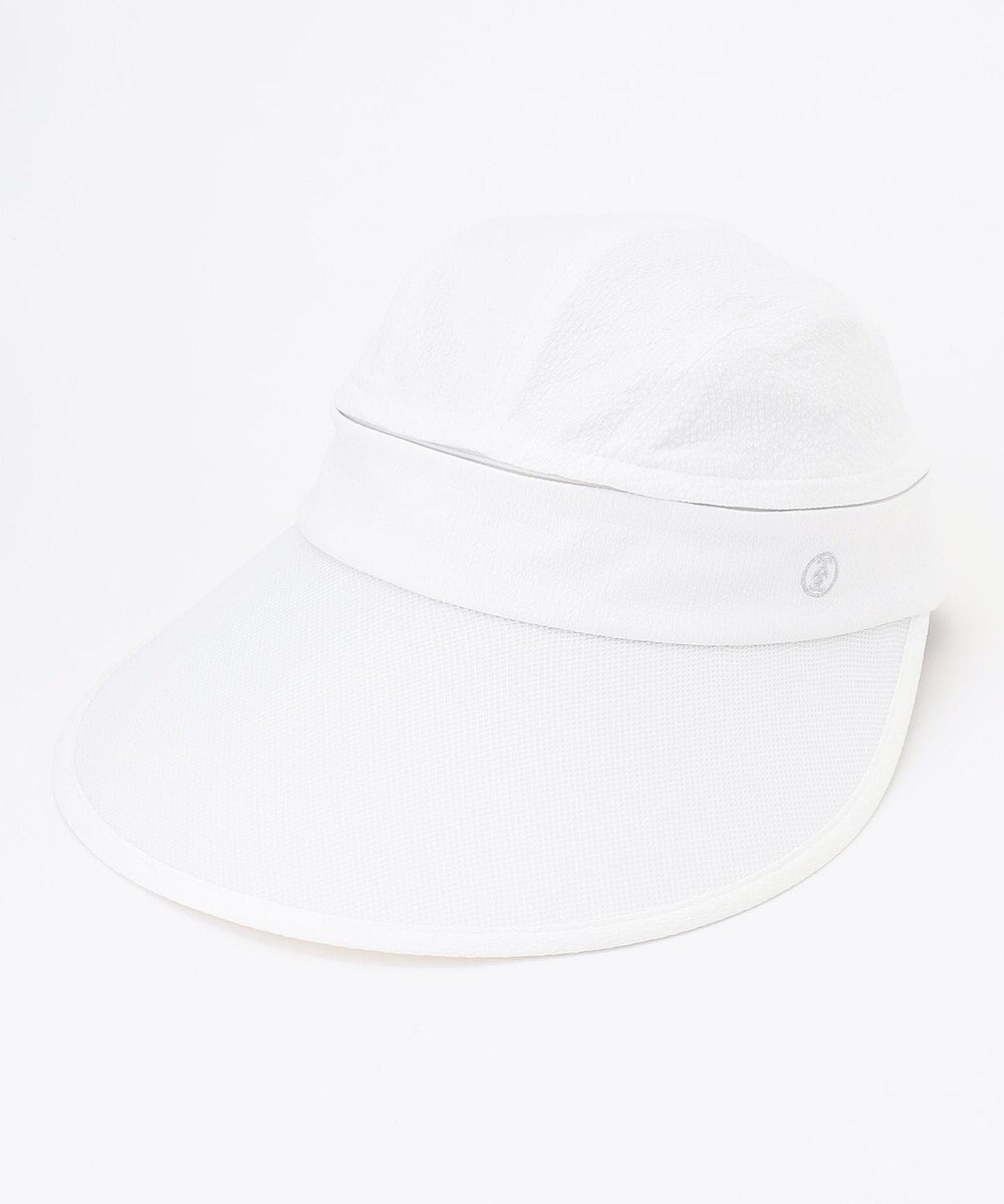【23区 ゴルフ/NIJYUSANKU GOLF】の【吸水速乾/UVケア】不動の人気アイテム /早めの紫外線対策に 2WAY UVセルバイザー インテリア・キッズ・メンズ・レディースファッション・服の通販 founy(ファニー) 　ファッション　Fashion　レディースファッション　Fashion for Women　キャップ&ハット　Hats & Caps　ゴルフ　Golf　サッカー　Seersucker, Summer Fabric　トレンド　Trend, Trending Now　メッシュ　Mesh, Net Fabric　人気　Popular, Best Seller　吸水　Absorbent, Quick-Dry　夏　Summer　定番　Standard, Basic Item　帽子　Hat, Headwear　春　Spring　S/S・春夏　SS, Spring/Summer, Warm Season　軽量　Lightweight, Ultra Light　ホワイト系|ID: prp329100004447766 ipo3291000000031097977