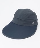【23区 ゴルフ/NIJYUSANKU GOLF】の【吸水速乾/UVケア】不動の人気アイテム /早めの紫外線対策に 2WAY UVセルバイザー ネイビー系|ID: prp329100004447766 ipo3291000000031097979