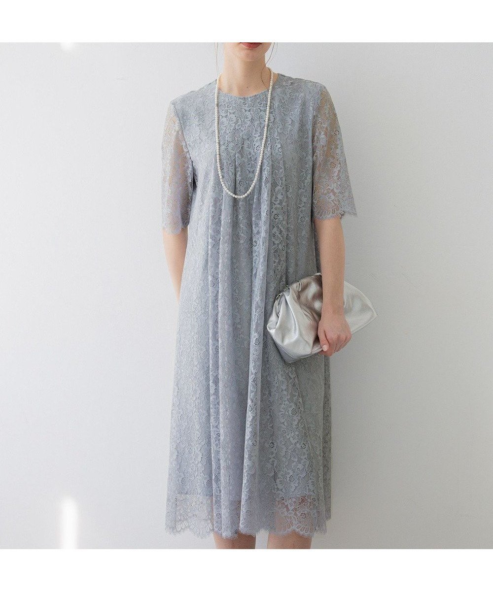 【23区/NIJYUSANKU】の【APPLAUDIR】ブライトフラワーレース ドレス 人気、トレンドファッション・服の通販 founy(ファニー) 　ファッション　Fashion　レディースファッション　Fashion for Women　ワンピース　Dresses　フォーマル・パーティードレス・結婚式用ドレス　Elegant & Casual Dresses　エレガント 上品　Elegant　春　Spring　シンプル　Simple, Minimal　ドレス　Dress, One-Piece　パーティ　Party, Party Style　フランス　France, French　メッシュ　Mesh, Net Fabric　ラッセル　Raschel, Raschel Lace　ランダム　Random, Irregular　レース　Lace, Lace Fabric　S/S・春夏　SS, Spring/Summer, Warm Season　夏　Summer　結婚式　Wedding　2025年　2025　2025春夏・S/S　Spring/Summer 2025 SS25　 other-1|ID: prp329100004447772 ipo3291000000033263073