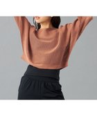 【チャコット/Chacott】の【ノーソーイングニット】7分袖メッシュニットTシャツ キャメル|ID: prp329100004447784 ipo3291000000031924035