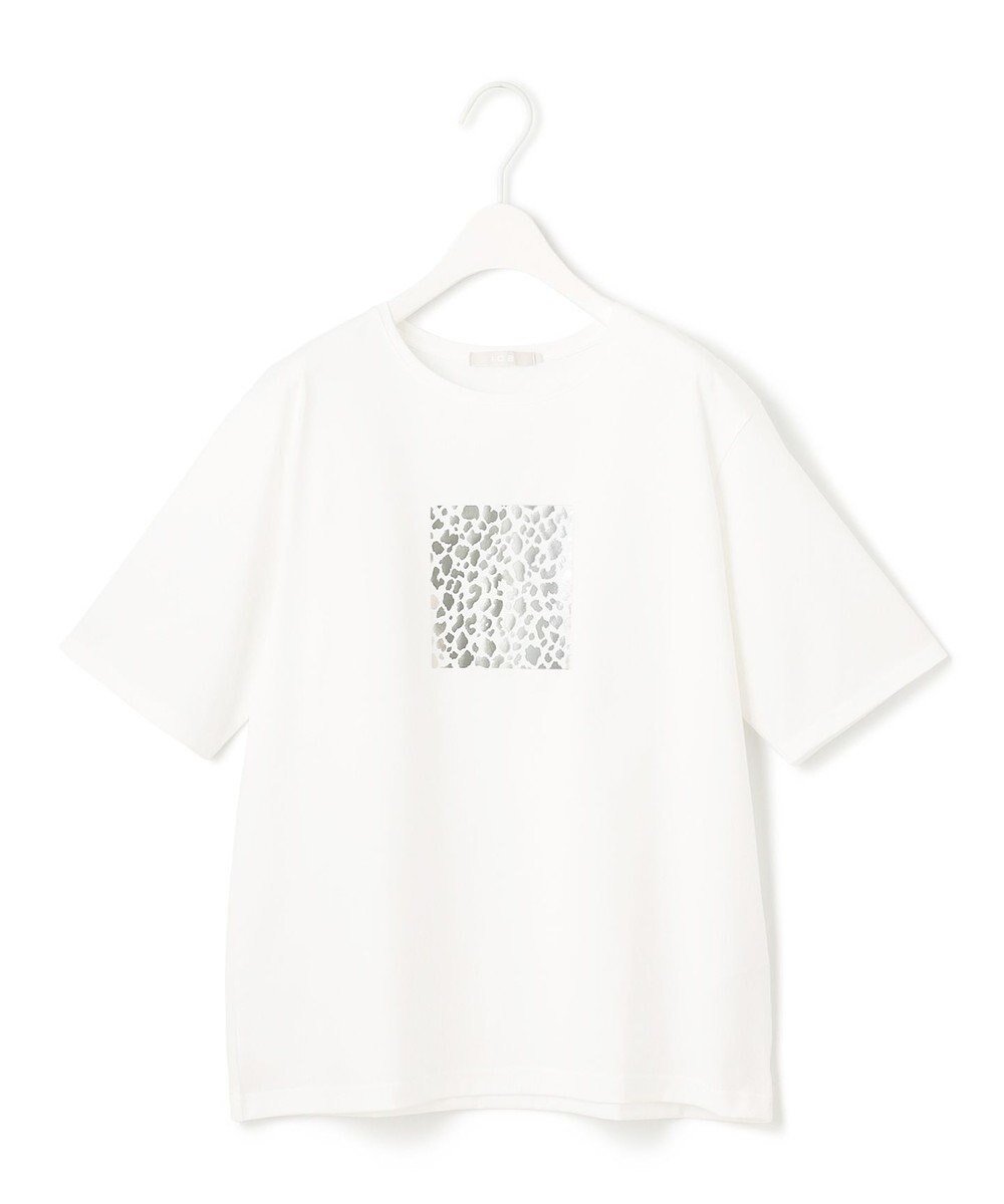 【アイシービー/iCB】の【新色追加・接触冷感・UVケア・洗える】 ロゴTEE インテリア・キッズ・メンズ・レディースファッション・服の通販 founy(ファニー) 　ファッション　Fashion　レディースファッション　Fashion for Women　トップス・カットソー　Cut & Sew Tops　シャツ・ブラウス・オフィスカジュアル　Elegant Blouses & Button-Ups　ロングTシャツ・Tシャツ　Longline T-Shirts & Tees　カットソー・ベーシックTシャツ　Cut-and-Sewn Tops / Stretch Tees & Basics　春　Spring　洗える　Machine Washable　カットソー　Cut and Sewn Top　グラフィック　Graphic, Graphic Design　コンパクト　Compact, Small Size　シルバー　Silver, Metallic Silver　シンプル　Simple, Minimal　人気　Popular, Best Seller　ブロック　Block, Solid Block Pattern　プリント　Print, Printed Pattern　ベーシック　Basic, Essential　モチーフ　Motif, Design Theme　レオパード　Leopard, Animal Print　S/S・春夏　SS, Spring/Summer, Warm Season　再入荷　Restock / Back in Stock　夏　Summer　2025年　2025　2025春夏・S/S　Spring/Summer 2025 SS25　オフホワイト[箔プリント]系|ID: prp329100004447822 ipo3291000000032241964