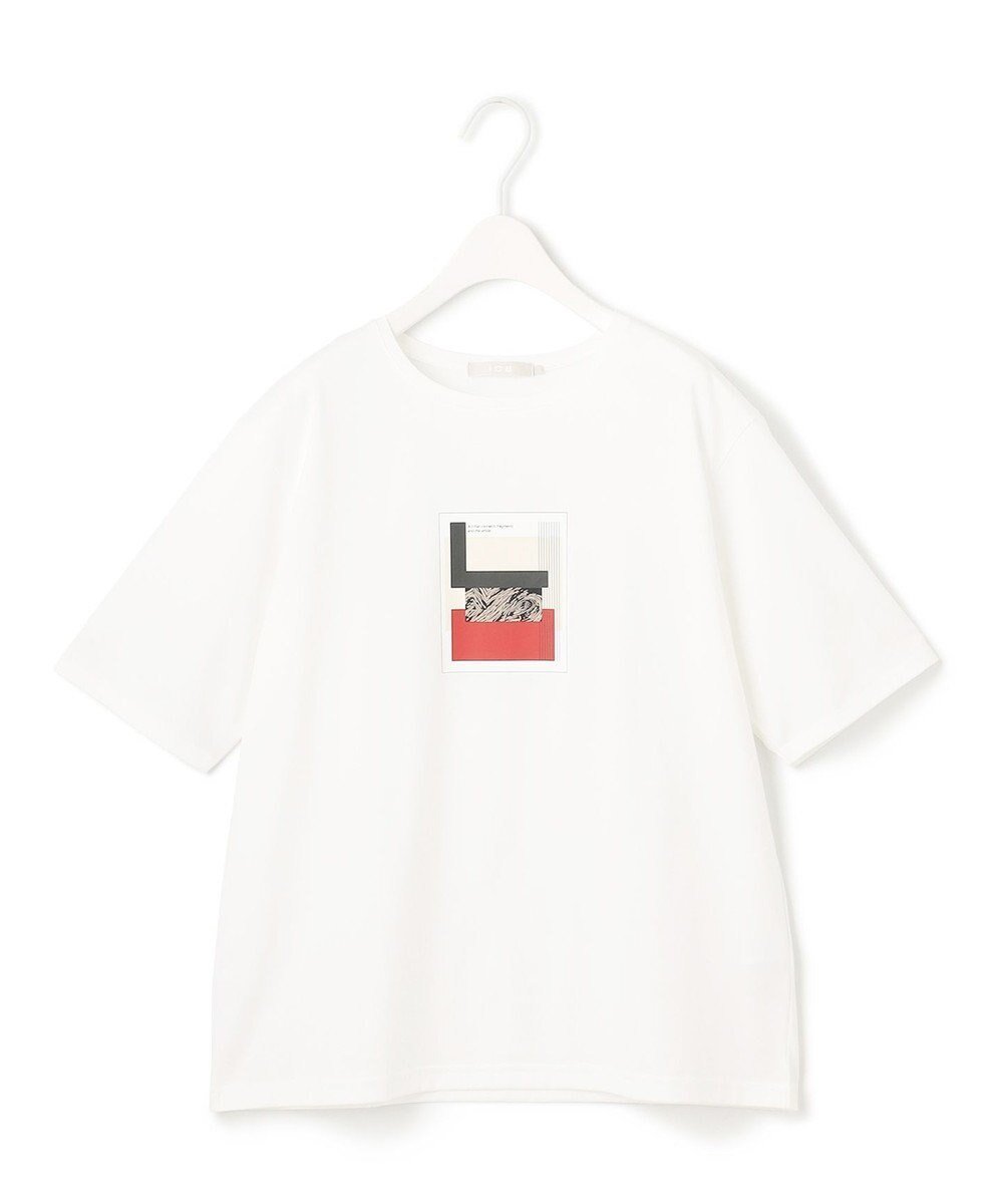 【アイシービー/iCB】の【新色追加・接触冷感・UVケア・洗える】 ロゴTEE インテリア・キッズ・メンズ・レディースファッション・服の通販 founy(ファニー) 　ファッション　Fashion　レディースファッション　Fashion for Women　トップス・カットソー　Cut & Sew Tops　シャツ・ブラウス・オフィスカジュアル　Elegant Blouses & Button-Ups　ロングTシャツ・Tシャツ　Longline T-Shirts & Tees　カットソー・ベーシックTシャツ　Cut-and-Sewn Tops / Stretch Tees & Basics　春　Spring　洗える　Machine Washable　カットソー　Cut and Sewn Top　グラフィック　Graphic, Graphic Design　コンパクト　Compact, Small Size　シルバー　Silver, Metallic Silver　シンプル　Simple, Minimal　人気　Popular, Best Seller　ブロック　Block, Solid Block Pattern　プリント　Print, Printed Pattern　ベーシック　Basic, Essential　モチーフ　Motif, Design Theme　レオパード　Leopard, Animal Print　S/S・春夏　SS, Spring/Summer, Warm Season　再入荷　Restock / Back in Stock　夏　Summer　2025年　2025　2025春夏・S/S　Spring/Summer 2025 SS25　オフホワイト[コラージュモチーフ]系|ID: prp329100004447822 ipo3291000000032289414
