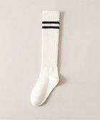 【ウィゴー/WEGO】のラインリブハイソックス ホワイト|ID: prp329100004447835 ipo3291000000031922965