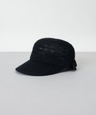 【アウロラ/AURORA】のLANVIN en Bleu (ランバン オン ブルー)ペーパーサーモキャップ 人気、トレンドファッション・服の通販 founy(ファニー) ファッション Fashion レディースファッション WOMEN 帽子 Hats キャップ Cap フェミニン Feminine ペーパー Paper リボン Ribbon エレガント 上品 Elegant 再入荷 Restock/Back In Stock/Re Arrival 帽子 Hat 手編み Hand Knitting thumbnail ブラック|ID: prp329100004448393 ipo3291000000031842277
