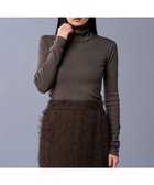 【アンクレイヴ/uncrave】のアルビニスタシフォンテレコ ハイネックカットソー(uncrave STANDARD) チャコールブラウン|ID: prp329100004448573 ipo3291000000031897423