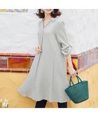 【ティアクラッセ/Tiaclasse】の【洗える】 麻調Aラインシャツワンピース グレー|ID: prp329100004448808 ipo3291000000031771596