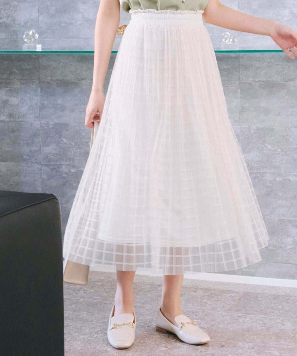 【ティアクラッセ/Tiaclasse】のチェック柄チュールレーススカート インテリア・キッズ・メンズ・レディースファッション・服の通販 founy(ファニー) ファッション Fashion レディースファッション Fashion for Women スカート Skirts アクセサリー Fashion Accessories カーディガン Cardigan, Knitwear ギャザー Gathered, Ruffled チェック Check, Plaid, Tartan チュニック Tunic, Long Top チュール Tulip, Tulip Motif ポケット Pocket, Pocket Detail 再入荷 Restock / Back in Stock 夏 Summer 新作・新入荷 New Arrivals / New In 春 Spring S/S・春夏 SS, Spring/Summer, Warm Season 楽ちん Easy Fit, Comfortable アイボリー|ID: prp329100004448818 ipo3291000000035847377
