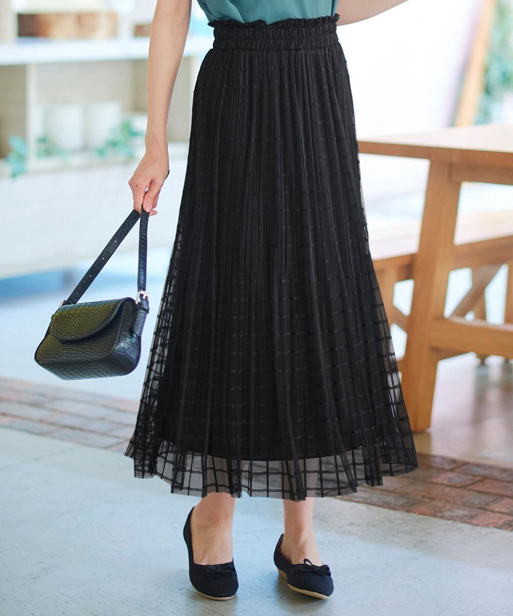 【ティアクラッセ/Tiaclasse】のチェック柄チュールレーススカート インテリア・キッズ・メンズ・レディースファッション・服の通販 founy(ファニー) ファッション Fashion レディースファッション Fashion for Women スカート Skirts アクセサリー Fashion Accessories カーディガン Cardigan, Knitwear ギャザー Gathered, Ruffled チェック Check, Plaid, Tartan チュニック Tunic, Long Top チュール Tulip, Tulip Motif ポケット Pocket, Pocket Detail 再入荷 Restock / Back in Stock 夏 Summer 新作・新入荷 New Arrivals / New In 春 Spring S/S・春夏 SS, Spring/Summer, Warm Season 楽ちん Easy Fit, Comfortable ブラック|ID: prp329100004448818 ipo3291000000035847383