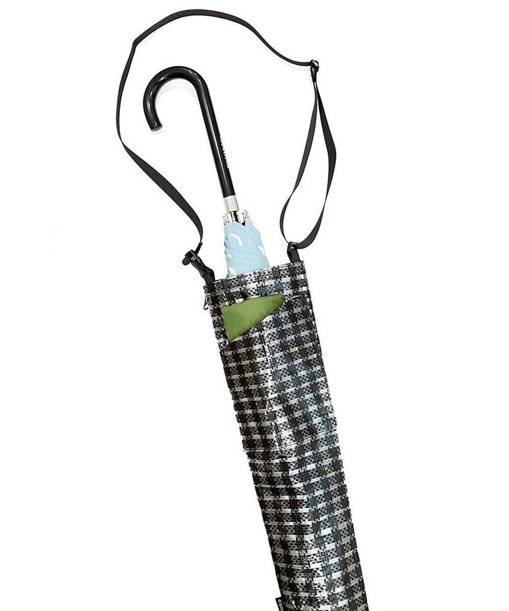 【ルートート/ROOTOTE】の6746【傘用トート 長傘】/ SN.CASAカーサ.ナガ-A インテリア・キッズ・メンズ・レディースファッション・服の通販 founy(ファニー) 　ファッション　Fashion　レディースファッション　Fashion for Women　バッグ　Bags　レイングッズ・傘・晴雨兼用傘　Umbrellas & Rain Gear　コンパクト　Compact, Small Size　傘　Umbrella, Parasol　ショルダー　Shoulder, Shoulder Strap　ポケット　Pocket, Pocket Detail　07:クリア ブラック|ID: prp329100004448928 ipo3291000000034265108