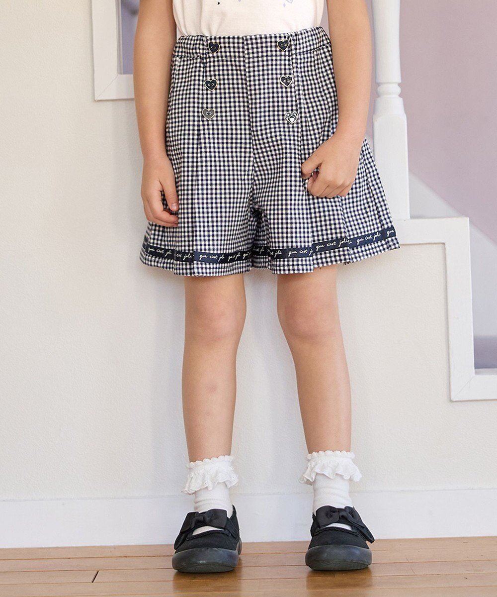 【エニファム/any FAM / KIDS】のマリン ショート パンツ インテリア・キッズ・メンズ・レディースファッション・服の通販 founy(ファニー) 　ファッション　Fashion　キッズファッション　KIDS　ボトムス　Bottoms/Kids　おすすめ　Recommend　ショート　Short　フロント　Front　ポケット　Pocket　ワンポイント　One Point　夏　Summer　春　Spring　S/S・春夏　Ss・Spring/Summer　ネイビーギンガムチェック|ID: prp329100004449488 ipo3291000000031987778