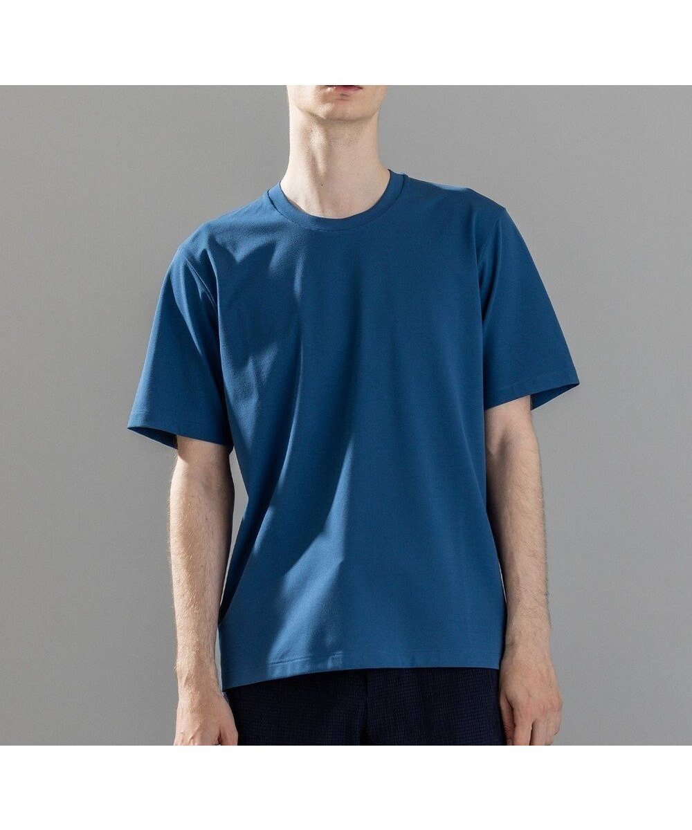 【ジョゼフ オム/JOSEPH HOMME / MEN】の新色追加 新素材【接触冷感/UVカット】ハイゲージベアスムース クルーネックTシャツ インテリア・キッズ・メンズ・レディースファッション・服の通販 founy(ファニー) 　ファッション　Fashion　メンズファッション　Men's Style Online　トップス・カットソー　Tops/Tshirt/Men　シャツ　Shirts　カットソー　Cut And Sew　シンプル　Simple　プリント　Print　ベーシック　Basic　再入荷　Restock/Back In Stock/Re Arrival　半袖　Short Sleeve　夏　Summer　春　Spring　S/S・春夏　Ss・Spring/Summer　【新色】ブルー系|ID: prp329100004449502 ipo3291000000032572846