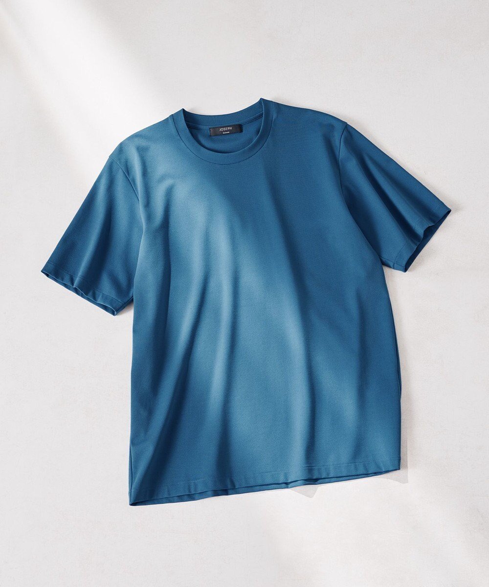 【ジョゼフ オム/JOSEPH HOMME / MEN】の新色追加 新素材【接触冷感/UVカット】ハイゲージベアスムース クルーネックTシャツ インテリア・キッズ・メンズ・レディースファッション・服の通販 founy(ファニー) 　ファッション　Fashion　メンズファッション　Fashion for Men　トップス・カットソー　Cut & Sew Tops　メンズシャツ　Shirts　カットソー　Cut and Sewn Top　シンプル　Simple, Minimal　プリント　Print, Printed Pattern　ベーシック　Basic, Essential　半袖　Short Sleeve, Half Sleeve　夏　Summer　春　Spring　S/S・春夏　SS, Spring/Summer, Warm Season　【新色】ブルー系|ID: prp329100004449502 ipo3291000000033246039