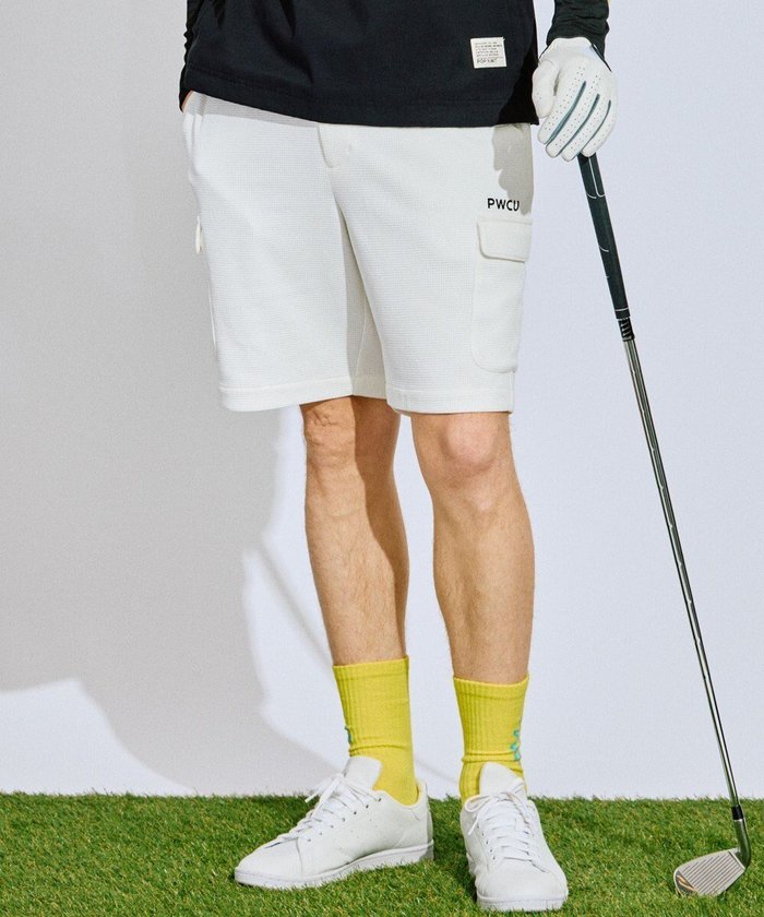 【ピーダブリュサーキュラス/PW CIRCULUS / MEN】の【GOLF OUT掲載アイテム】【MEN】ワッフルカーゴショーツ ゴルフ インテリア・キッズ・メンズ・レディースファッション・服の通販 founy(ファニー) https://founy.com/ ファッション Fashion メンズファッション Fashion for Men ボトムス Bottoms ウェッジ Wedge Heels 春 Spring カーゴパンツ Cargo Pants, Utility Pants ショーツ Shorts, Short Pants セットアップ Set-Up, Coordinated Outfit 雑誌 Magazine, Fashion Magazine チェック Check, Plaid, Tartan 人気 Popular, Best Seller フラップ Flap, Flap Pocket ワッフル Waffle, Waffle Knit S/S・春夏 SS, Spring/Summer, Warm Season 再入荷 Restock / Back in Stock 夏 Summer ゴルフ Golf 2025年 2025 2025春夏・S/S Spring/Summer 2025 SS25 |ID: prp329100004449541 ipo3291000000032575079